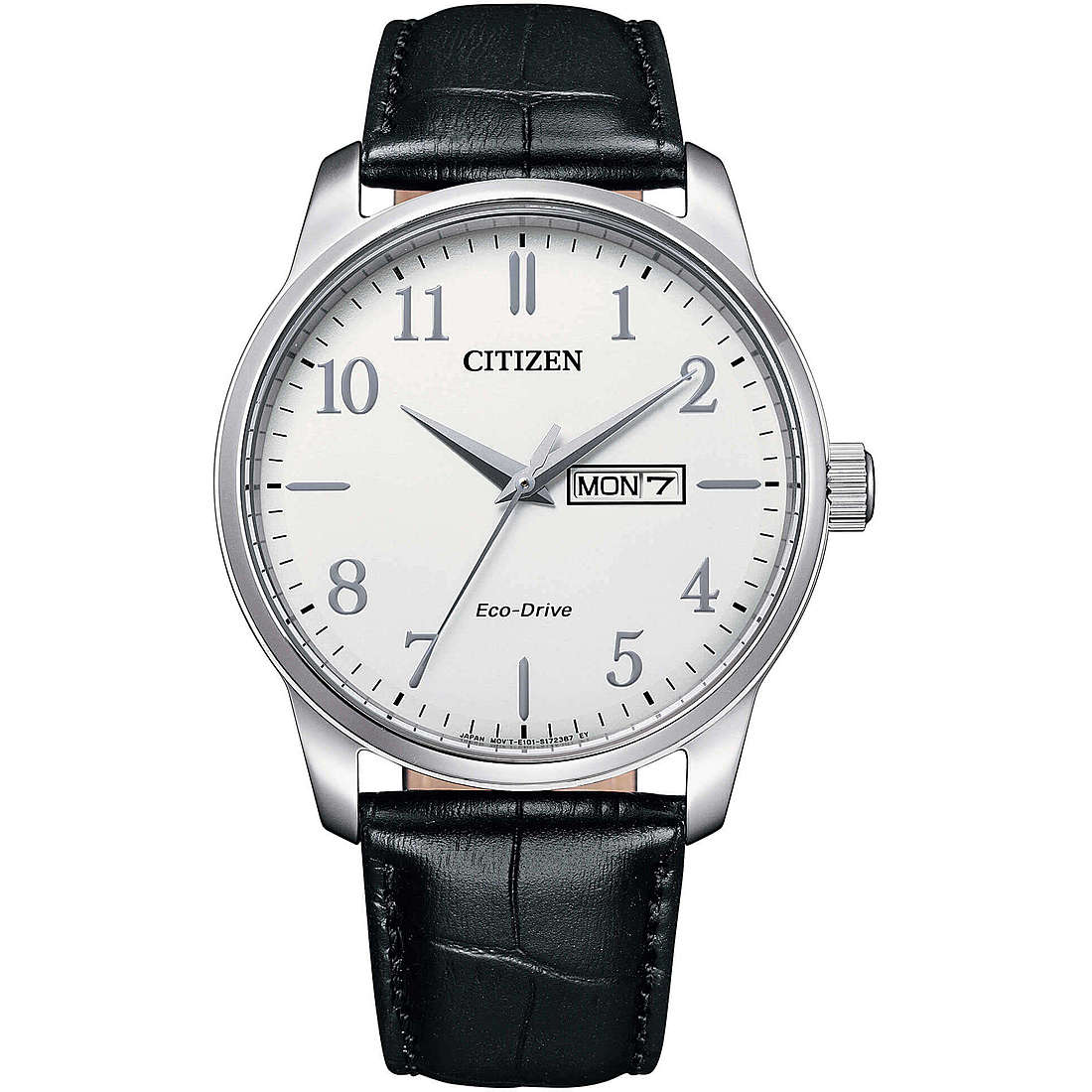 Reloj clásico para hombre en blanco y negro BM8550-14A