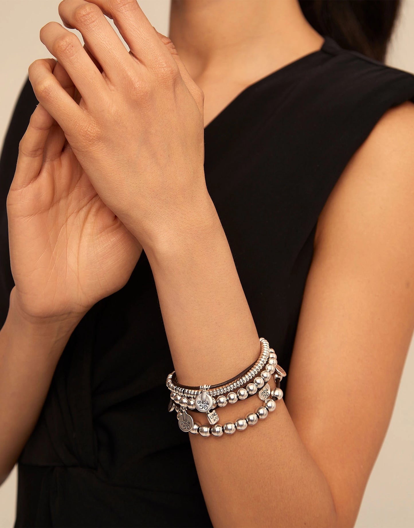 Pulsera El Lìo Pardo Plata y Marrón PUL0524MT