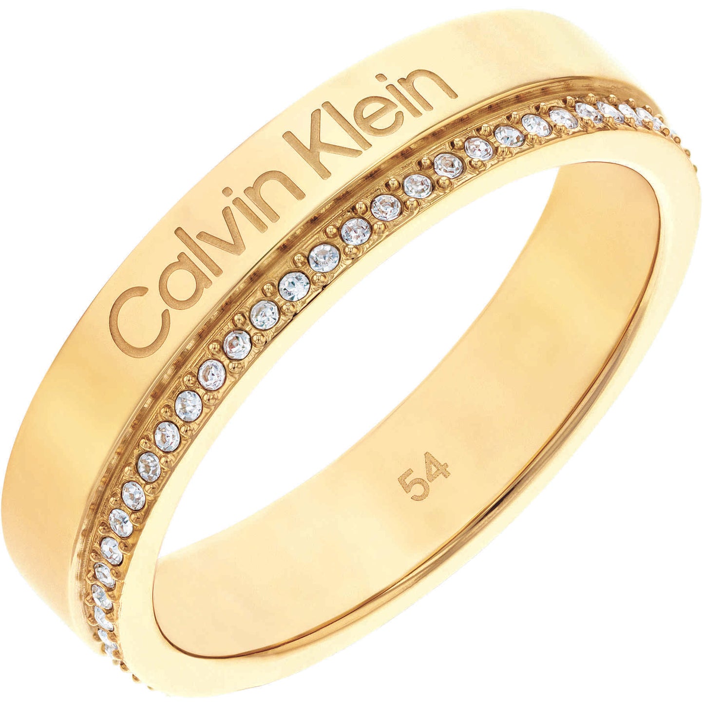 Anello Timeless Dorato con Cristalli 35000201B