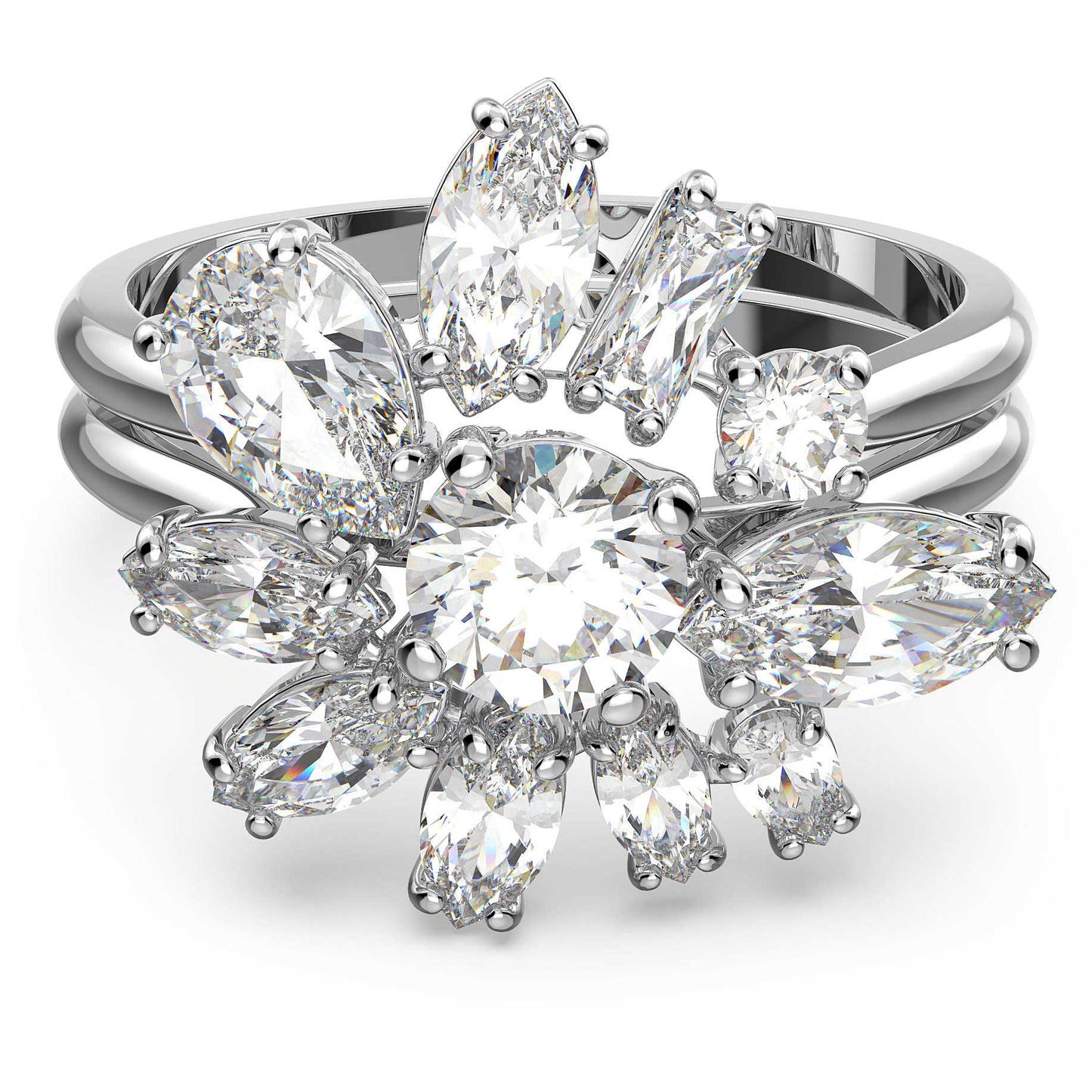 Anello Cocktail Gema Fiore Bianco 5644661