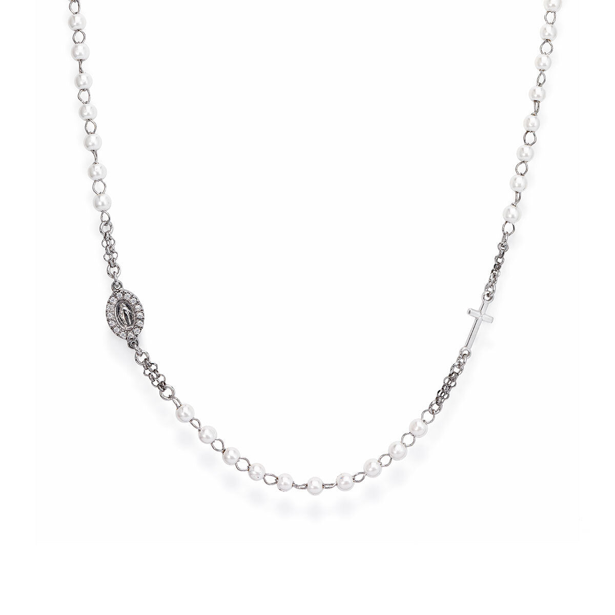 Gargantilla Rosario Milagrosa Zirconia CROBBZ-M3