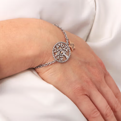 Pulsera Talismanes Arbol De La Vida Y Estrella SAQE14