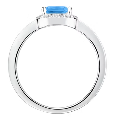 Anello Tesori in Argento con Pietra Azzurra SAIW1140