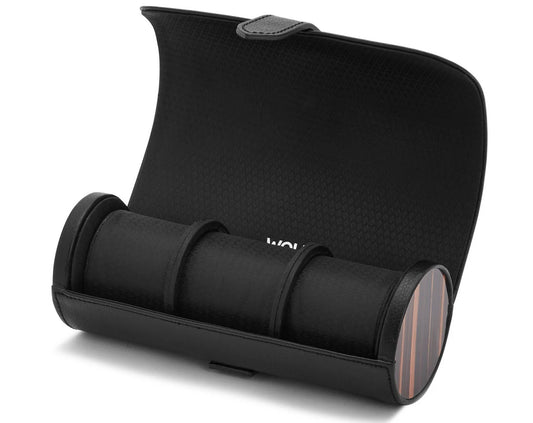 Porta Orologi Da Viaggio 3Pezzi Pella Nera 477856