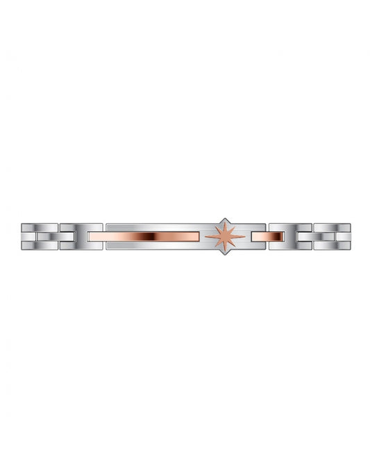 Pulsera de Hombre con Placa Rosé EHB216