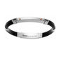 Bracciale Uomo Acciaio e Silicone Nero EXB306R-N