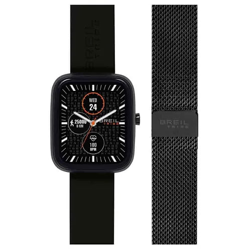 Orologio Smartwatch Doppio Cinturino Nero EW0751