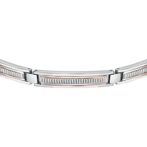 Bracciale Uomo Motown in Acciaio e Rosato SALS70