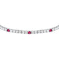 Bracciale Tesori Tennis con Gemme Rosse SAIW139