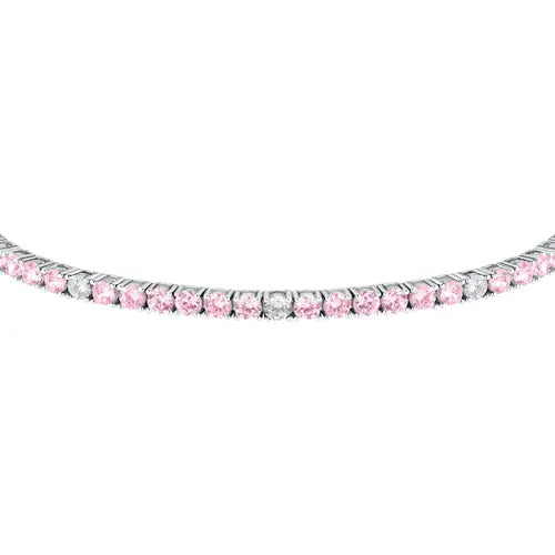 Bracciale Tesori Tennis con Zirconi Rosa SAIW183