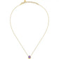Collana Tesori Eterni Dorata con Ametista SAXN02