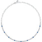 Collana Tesori Tennis con Cristalli Bianchi e Blu SAIW136