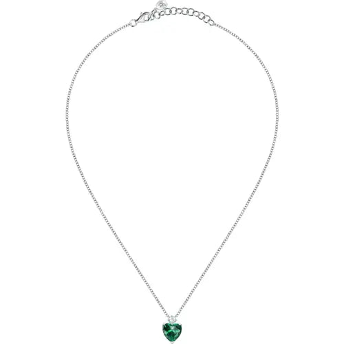 Collana Tesori con Cuore Verde SAIW160