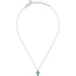 Collana Tesori con Croce e Pietre Bianche e Verdi SAIW214
