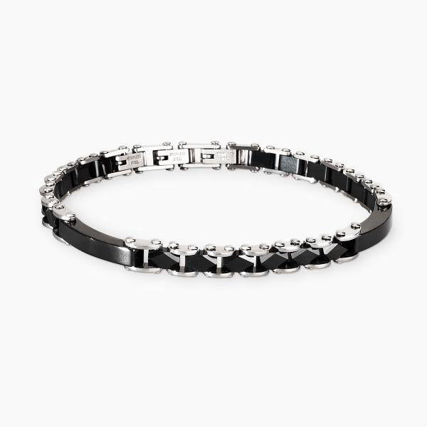 Bracciale Uomo in Acciaio e Pvd Nero 231308