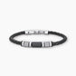 Bracciale Uomo con Pelle Nera 231933