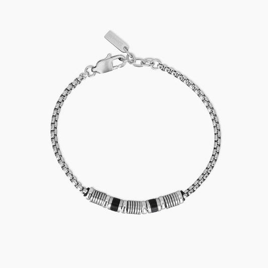 Bracciale Uomo in Acciaio e Pvd Nero 232077