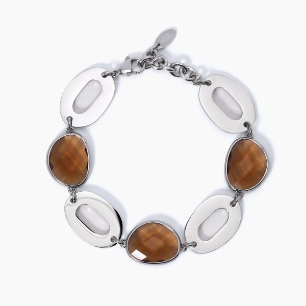 Bracciale con Elementi in Glass Smoky 232338