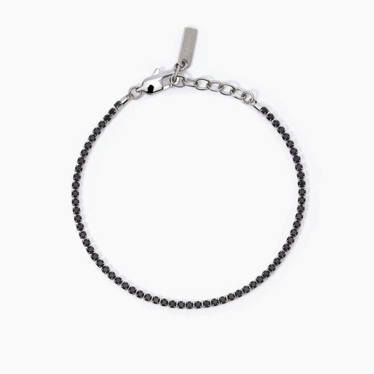 Bracciale Uomo Tennis con Cristalli Neri 232383