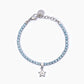 Bracciale Tennis con Cristalli Azzurri e Stella 232394