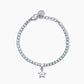 Bracciale Tennis con Cristalli Verdi e Stella 232396