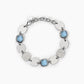 Bracciale con Elementi Quadrati e Glass Azzurro 232434