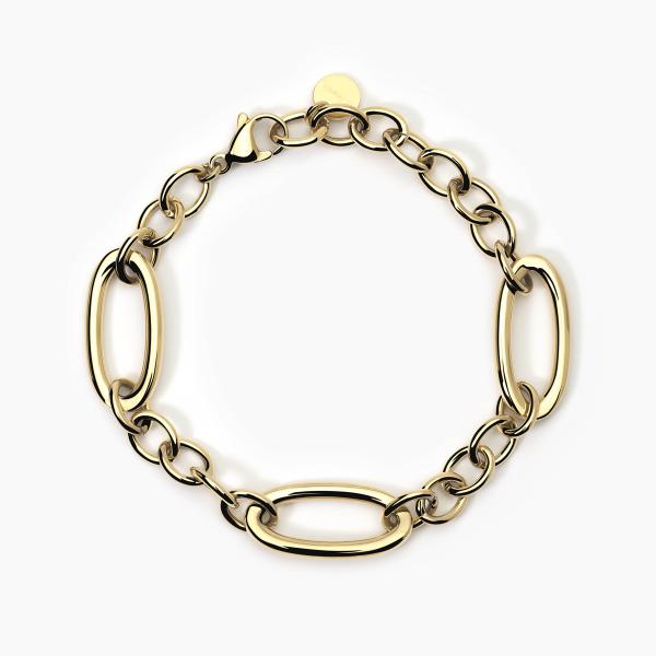 Bracciale Dorato con Maglie Allungate 232438