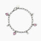 Bracciale con Zirconi Rosa a Cuore e Cristalli Bianchi 232442