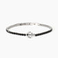 Bracciale Uomo Tennis con Ancora e Cristalli Neri 232582