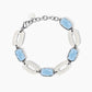 Bracciale in Acciaio con Glass Azzurro 232586