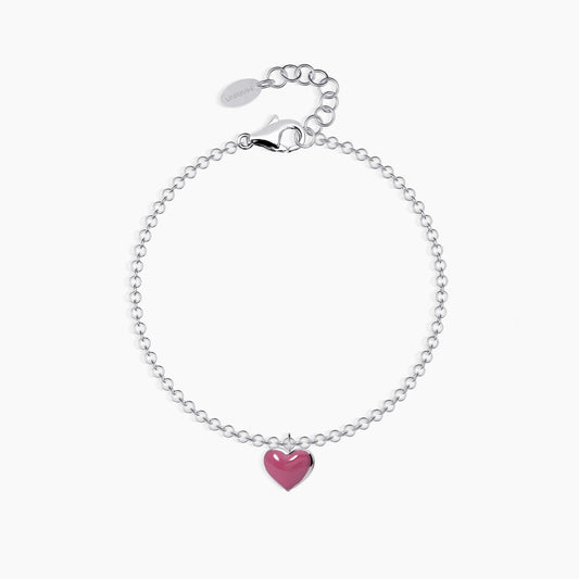 Bracciale Pink-Love con Cuore Rosa 533039