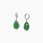 Orecchini con Glass Verde a Goccia 261414