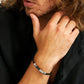 Bracciale Uomo Moody Nero e Acciaio SQH58