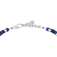 Bracciale Uomo Pietre Acciaio con Pietre Blu S1736