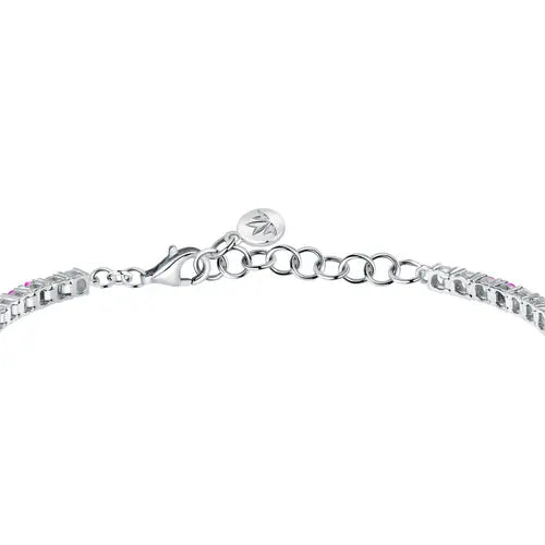 Bracciale Tesori Tennis con Zirconi Bianchi e Rosa SAIW227