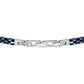 Bracciale Uomo Ceramic Acciaio e Blu SAFR28