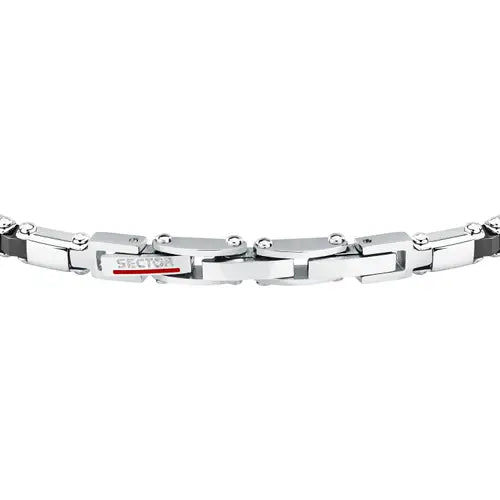 Bracciale Uomo Ceramic Acciaio e Nero SAFR41