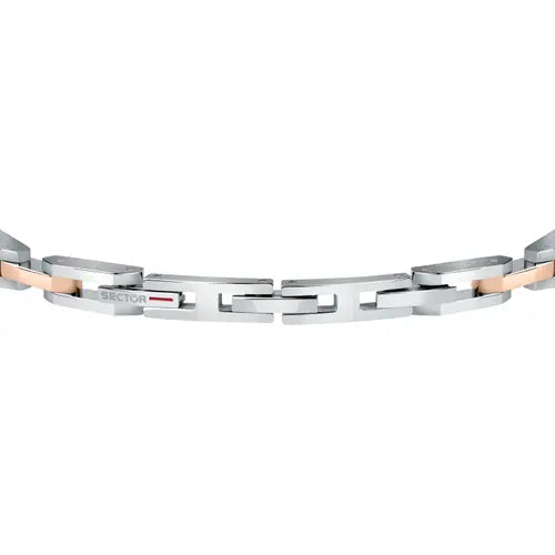 Bracciale Uomo Energy Acciaio e Rosato SAFT52