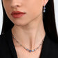 Set Collana e Orecchini con Cristalli Azzurri e Blu SAVY25