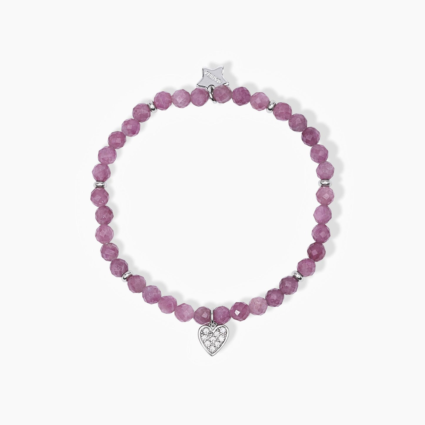 Pulsera Mon Amour con Turmalina y Corazón 533684