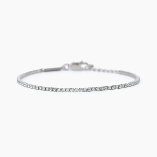 Bracciale Uomo Mini Tennis con Zirconi Bianchi 533724