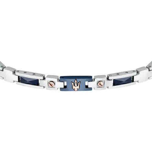 Bracciale Uomo Ceramic Acciaio e Blu JM523ATZ33