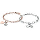Bracciale Talismani in Acciaio con Cuore e Bambina SAGZ21