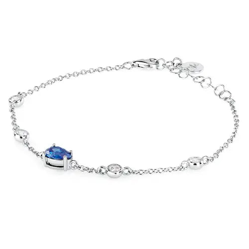 Bracciale Tesori con Pietra Blu a Goccia SAIW201