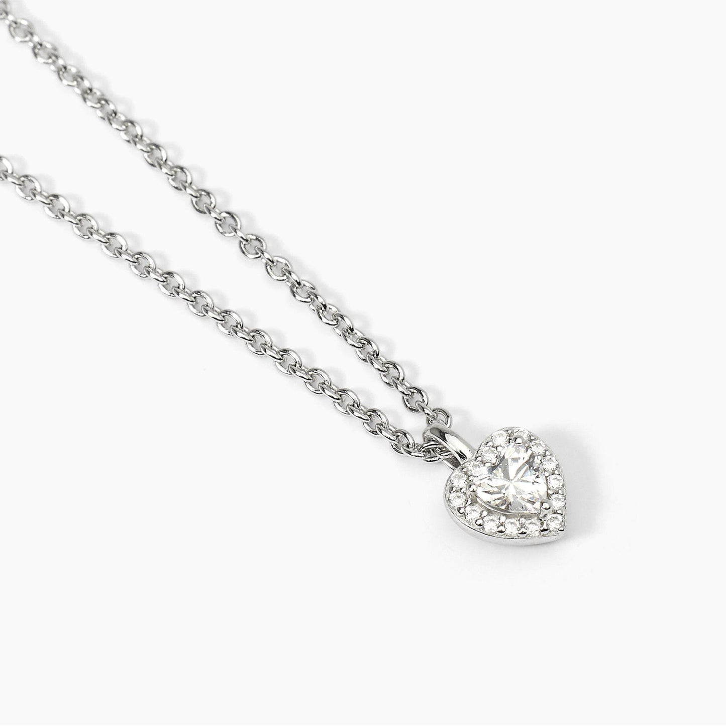 Girocollo Love Affair in Argento con Ciondolo a Forma di Cuore 553666