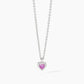 Girocollo Love Affair in Argento con Tormalina Sintetica a Forma di Cuore 553668