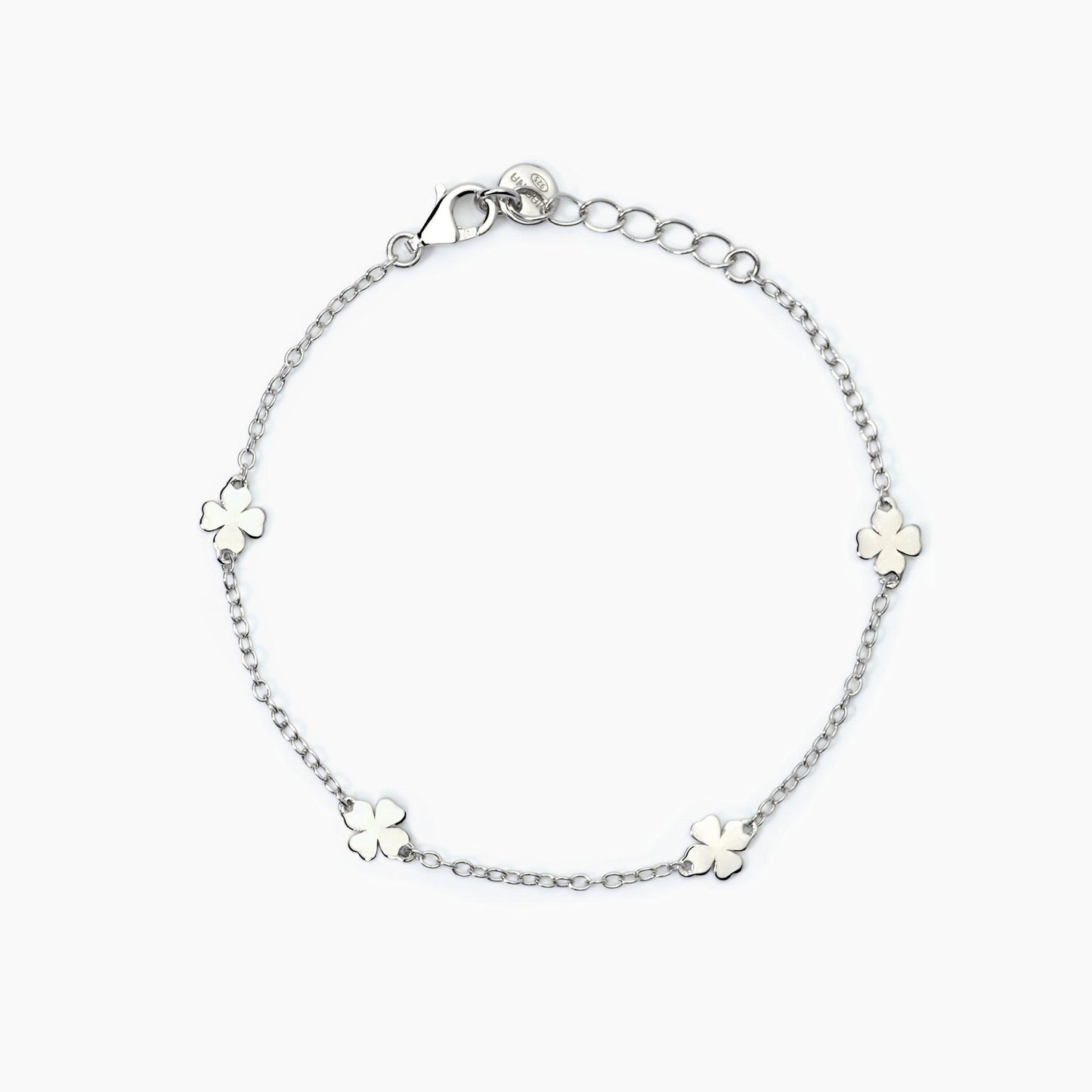 Bracciale Bambina Cercami In Argento Con Quadrifogli 533775