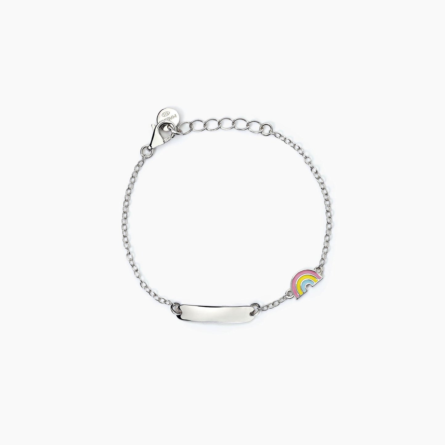 Bracciale Rainbow Personalizzabile in Argento con Arcobaleno 533790