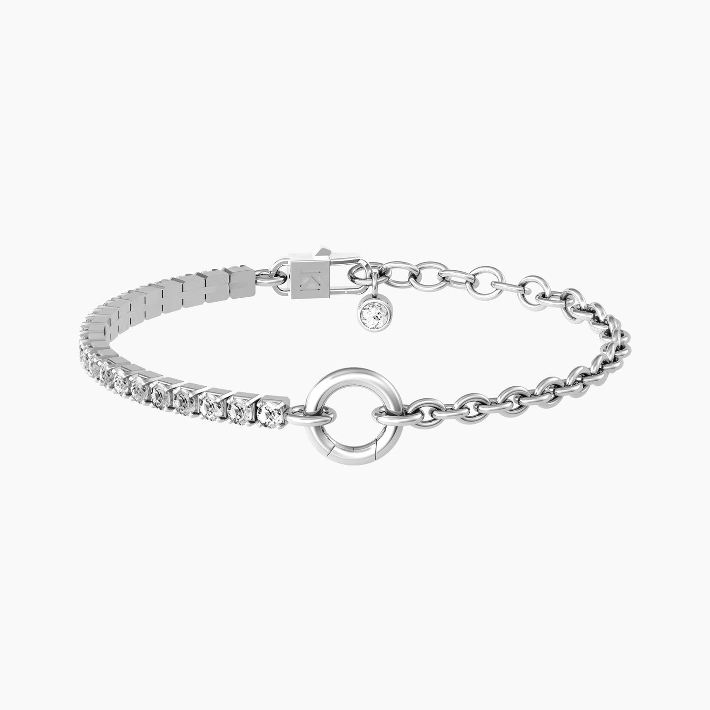 Bracciale Duetto Componibile in Acciaio con Zirconi 732193