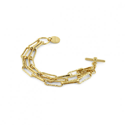 Bracciale Dorato con Maglie Paper Clip 000EXB4455000